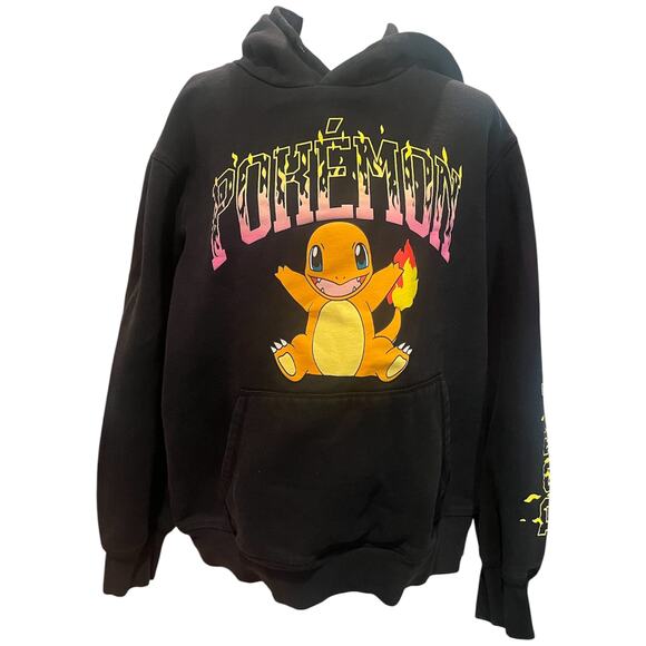 Pokemon Other - Pokémon Black Hoodie Sweater XXL | Anime Gamer Graphic Pullover Sweatshirt